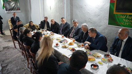 Goranboyda İcra başçısının Şəhid ailələrini ziyarəti davam edir