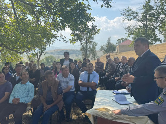 Goranboyda növbəti səyyar qəbul Mənəşli kəndində keçirildi