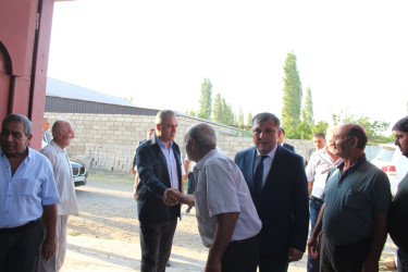 Goranboy Rayon İcra Hakimiyyətinin başçısı Nərimanlı kəndində sakinlərlə görüş keçirdi