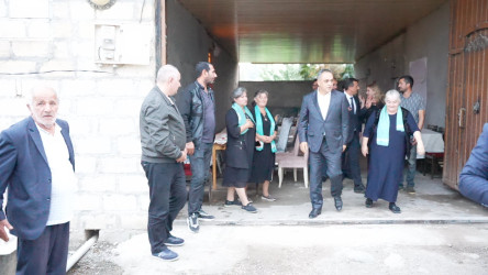 Goranboyda İcra başçısının Şəhid ailələrini ziyarəti davam edir