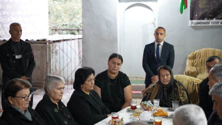 Goranboyda İcra başçısının Şəhid ailələrini ziyarəti davam edir