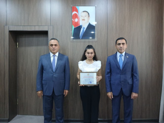 Goranboyda yüksək balnan ali məktəblərə qəbul olan məzunlarla görüş keçirildi
