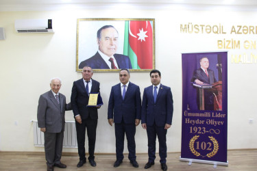 Goranboyda, “Konstitusiya və Suverenlik İli” tədbirləri çərçivəsində, “Ümummilli Lider Heydər Əliyev və müstəqil, suveren Azərbaycan” mövzusunda tədbir keçirildi