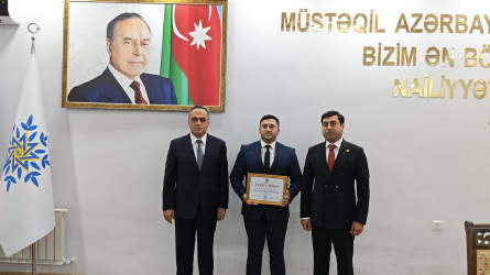 Yeni Azərbaycan Partiyasının Goranboy rayon təşkilatının təsis edilməsinin 33-cü ildönümü ilə bağlı tədbir keçirildi