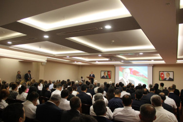 Goranboyda “15 iyun Milli Qurtuluş Günü” ilə bağlı “Ulu Öndər Heydər Əliyev müstəqil Azərbaycanın xilaskarıdır” mövzusunda tədbir