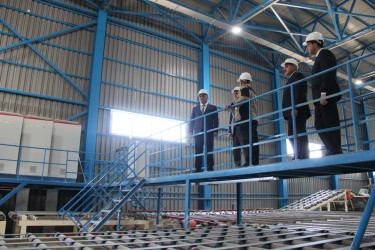 Qazanbulaq qəsəbəsi müasir astar və üzlük gips məmulatları zavodu