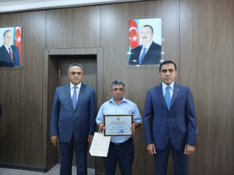 Goranboyda yüksək balnan ali məktəblərə qəbul olan məzunlarla görüş keçirildi