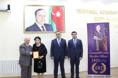 Goranboyda, “Konstitusiya və Suverenlik İli” tədbirləri çərçivəsində, “Ümummilli Lider Heydər Əliyev və müstəqil, suveren Azərbaycan” mövzusunda tədbir keçirildi