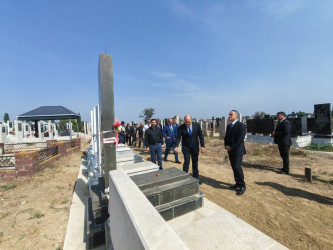 “27 sentyabr-Anım Günü” ilə bağlı Balakürd kənd qəbirstanlığında şəhidlərimizin məzarları ziyarət olundu