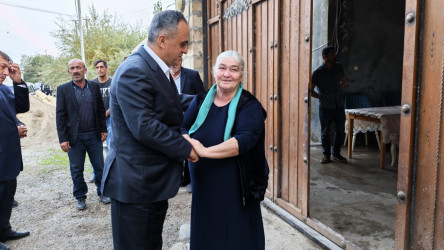Goranboyda İcra başçısının Şəhid ailələrini ziyarəti davam edir