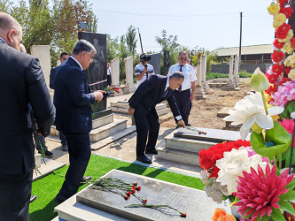 “27 sentyabr-Anım Günü” ilə bağlı Balakürd kənd qəbirstanlığında şəhidlərimizin məzarları ziyarət olundu