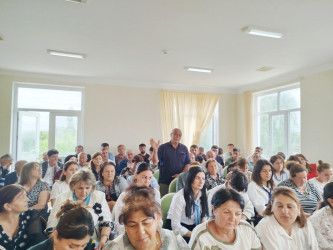 Xınalı kəndində səyyar qəbul keçirildi