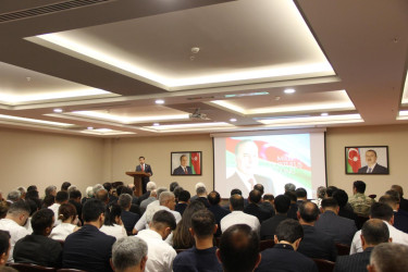 Goranboyda “15 iyun Milli Qurtuluş Günü” ilə bağlı “Ulu Öndər Heydər Əliyev müstəqil Azərbaycanın xilaskarıdır” mövzusunda tədbir