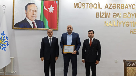Yeni Azərbaycan Partiyasının Goranboy rayon təşkilatının təsis edilməsinin 33-cü ildönümü ilə bağlı tədbir keçirildi