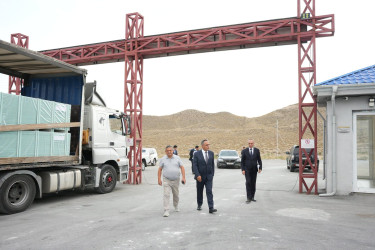 Goranboyda “Konstralab İndustries” QSC-yə məxsus zavodun fəaliyyətinə baxış keçirildi
