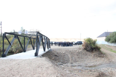 Qarqucaq və Şəfibəyli kəndlərini birləşdirən körpü yenidənqurma işlərindən sonra sakinlərin istifadəsinə verildi