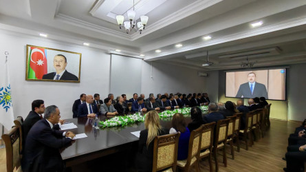 Yeni Azərbaycan Partiyasının Goranboy rayon təşkilatının təsis edilməsinin 33-cü ildönümü ilə bağlı tədbir keçirildi