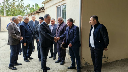 Goranboyda Şəhid ailələri ilə görüşlər davam edir