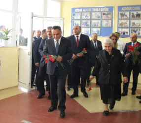 Goranboyda icra başçısı “15 sentyabr-Bilik Günü” münasibətilə Tatarlı kənd tam orta məktəbində oldu