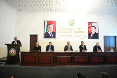 Goranboyda Yeni Azərbaycan Partiyasının VIII Qurultayı ilə bağlı tədbir keçirildi