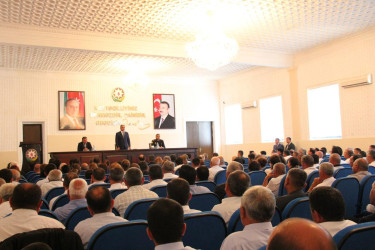 Goranboy rayon İcra Hakimiyyəti Başçısı yanında  Şura iclası