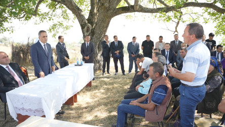 Goranboyda növbəti səyyar qəbul Mənəşli kəndində keçirildi