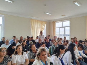 Xınalı kəndində səyyar qəbul keçirildi