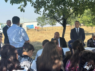 Goranboyda növbəti səyyar qəbul Mənəşli kəndində keçirildi