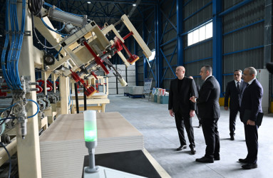 Prezident İlham Əliyev Goranboy rayonunda “Konstralab Industries” QSC-nin açılışında iştirak edib.