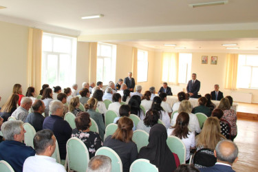 Xınalı kəndində səyyar qəbul keçirildi