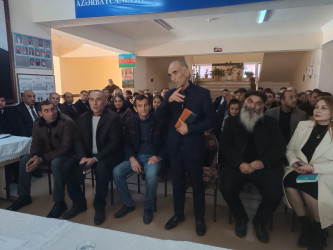 Goranboyda yeni ilin ilk səyyar qəbulu Əlirzalı kəndində keçirildi