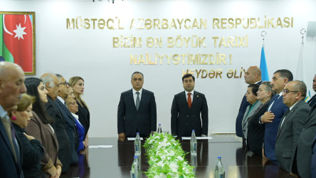 Yeni Azərbaycan Partiyasının Goranboy rayon təşkilatının təsis edilməsinin 33-cü ildönümü ilə bağlı tədbir keçirildi