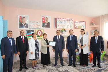 Goranboyda icra başçısı körpələr evi-uşaq bağçasında oldu