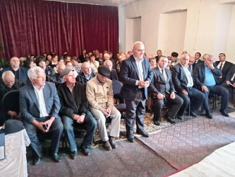 Nizami kəndində səyyar qəbul keçirildi