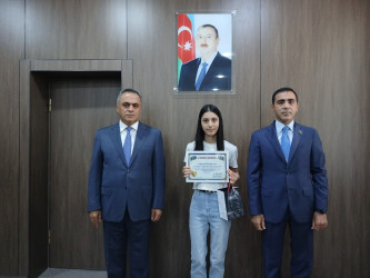 Goranboyda yüksək balnan ali məktəblərə qəbul olan məzunlarla görüş keçirildi