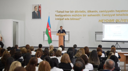Goranboyda təhsil işçilərinin sentyabr konfransı keçirildi