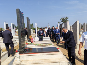 “27 sentyabr-Anım Günü” ilə bağlı Balakürd kənd qəbirstanlığında şəhidlərimizin məzarları ziyarət olundu