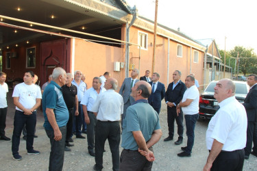 Goranboy Rayon İcra Hakimiyyətinin başçısı Nərimanlı kəndində sakinlərlə görüş keçirdi