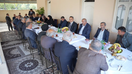 Goranboyda Şəhid ailələri ilə görüşlər davam edir