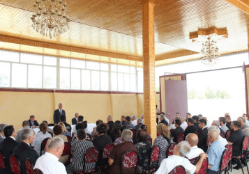Goranboyda növbəti səyyar qəbul Nadirkənd kəndində keçirildi