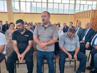 Goranboyda növbəti səyyar qəbul Nadirkənd kəndində keçirildi