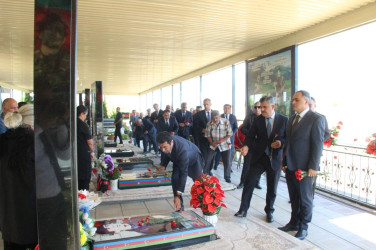 “27 sentyabr-Anım Günü”nün beşinci ildönümü ilə bağlı Balakürd qəbirstanlığında və Şəhidlər Xiyabanında şəhidlərimizin məzarları ziyarət olundu