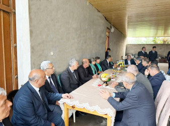 Goranboyda İcra başçısının Şəhid ailələrini ziyarəti davam edir