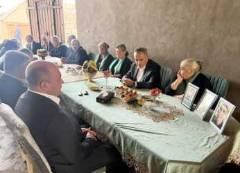 Goranboyda İcra başçısının Şəhid ailələrini ziyarəti davam edir