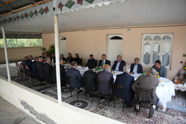 Goranboyda Şəhid ailələri ilə görüşlər davam edir