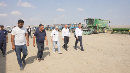 Goranboyda aqrar sahədə yeni layihələrin icrası ilə bağlı monitorinq aparıldı